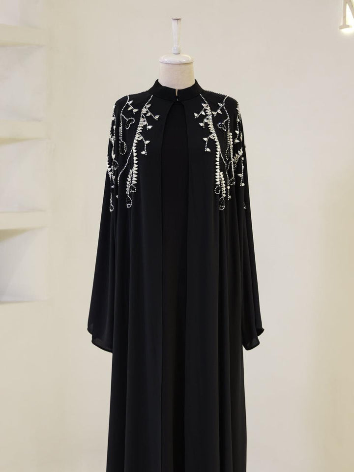 tesettur-abiye-Astrid Abaya Tesettür Takım-ModaZehrada