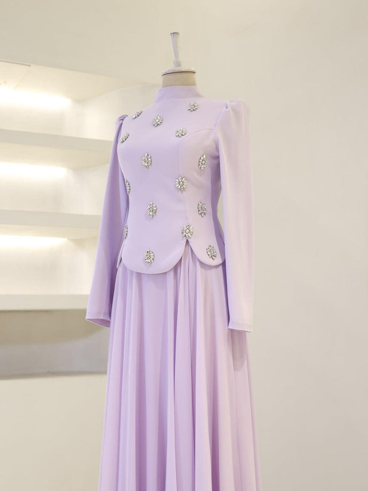 tesettur-abiye-Aurora Tesettür Takım-ModaZehrada