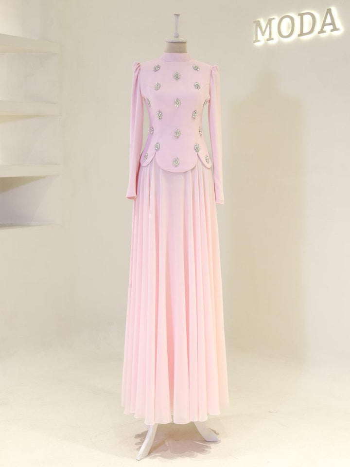 tesettur-abiye-Aurora Tesettür Takım-ModaZehrada