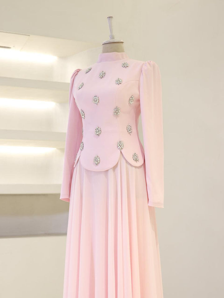 tesettur-abiye-Aurora Tesettür Takım-ModaZehrada