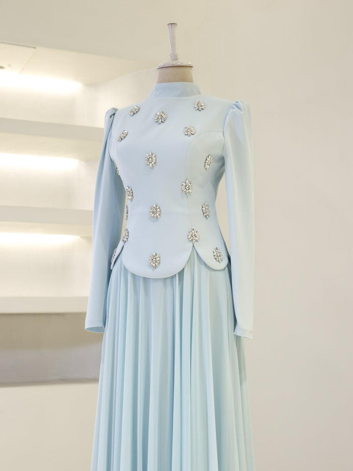 tesettur-abiye-Aurora Tesettür Takım-ModaZehrada