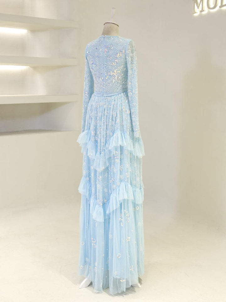 tesettur-abiye-Couture Bare Tesettür Abiye-ModaZehrada