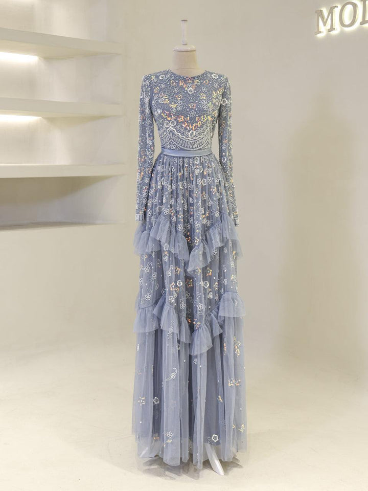 tesettur-abiye-Couture Bare Tesettür Abiye-ModaZehrada