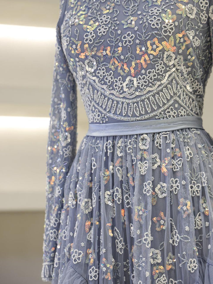 tesettur-abiye-Couture Bare Tesettür Abiye-ModaZehrada