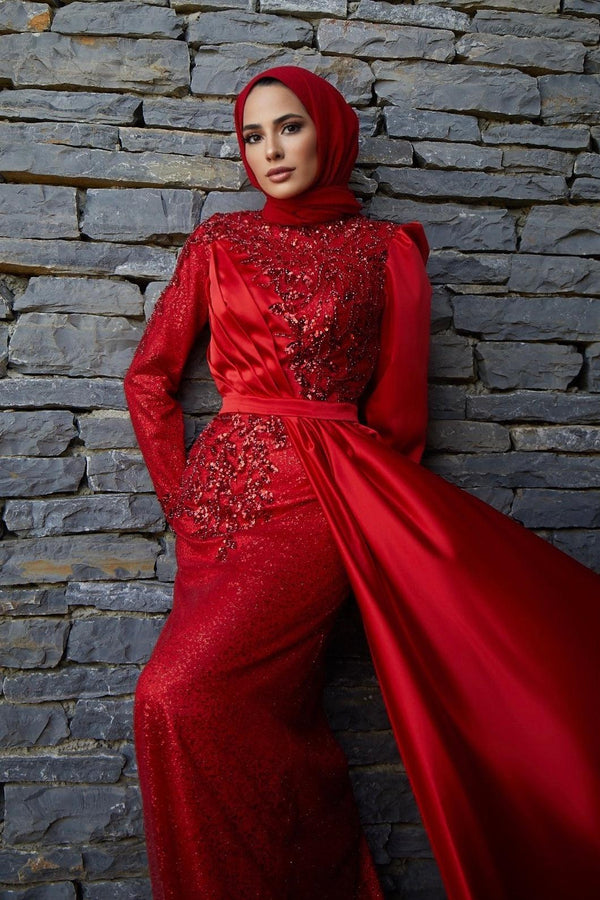 tesettur-abiye-Couture Noura Tesettür Abiye-ModaZehrada