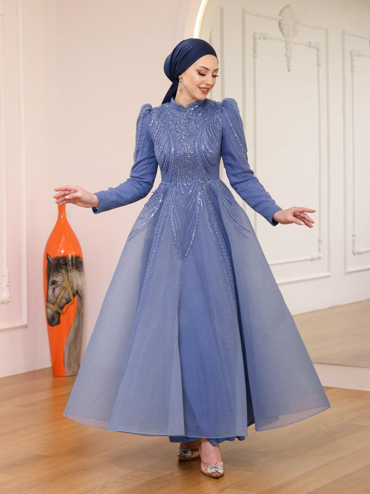 tesettur-abiye-Elsa Tesettür Abiye-ModaZehrada