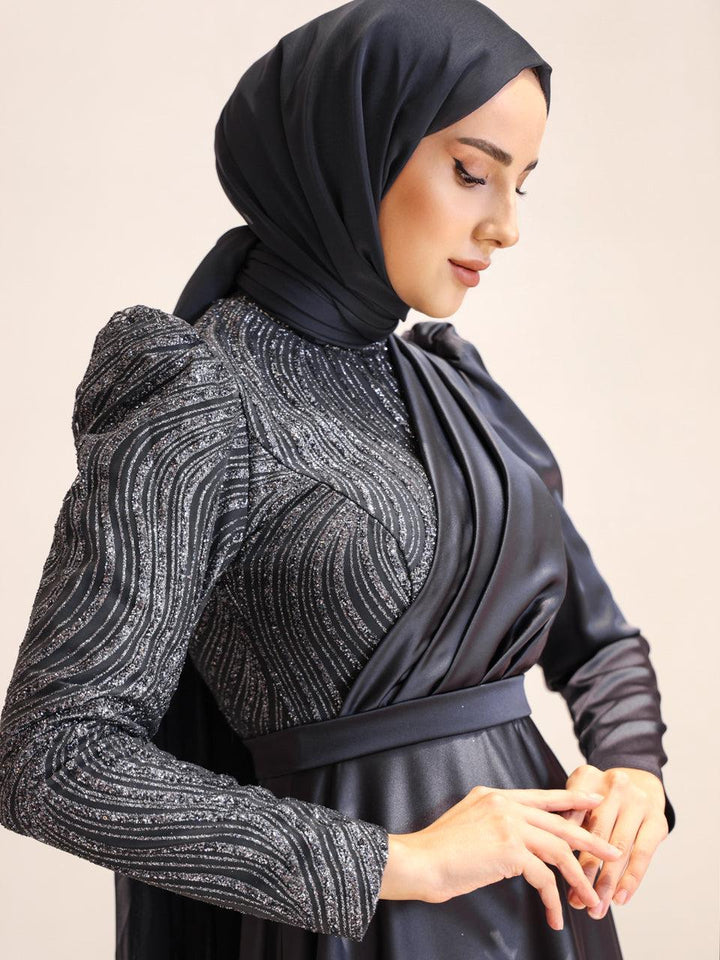 tesettur-abiye-Asil Elegans Tesettür Abiye-ModaZehrada