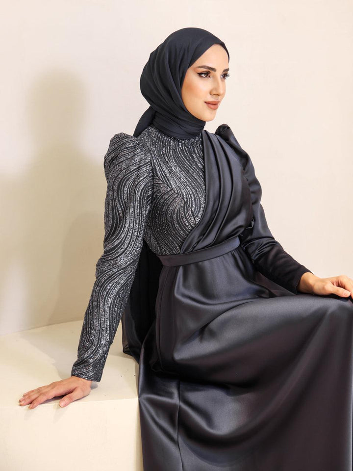 tesettur-abiye-Asil Elegans Tesettür Abiye-ModaZehrada