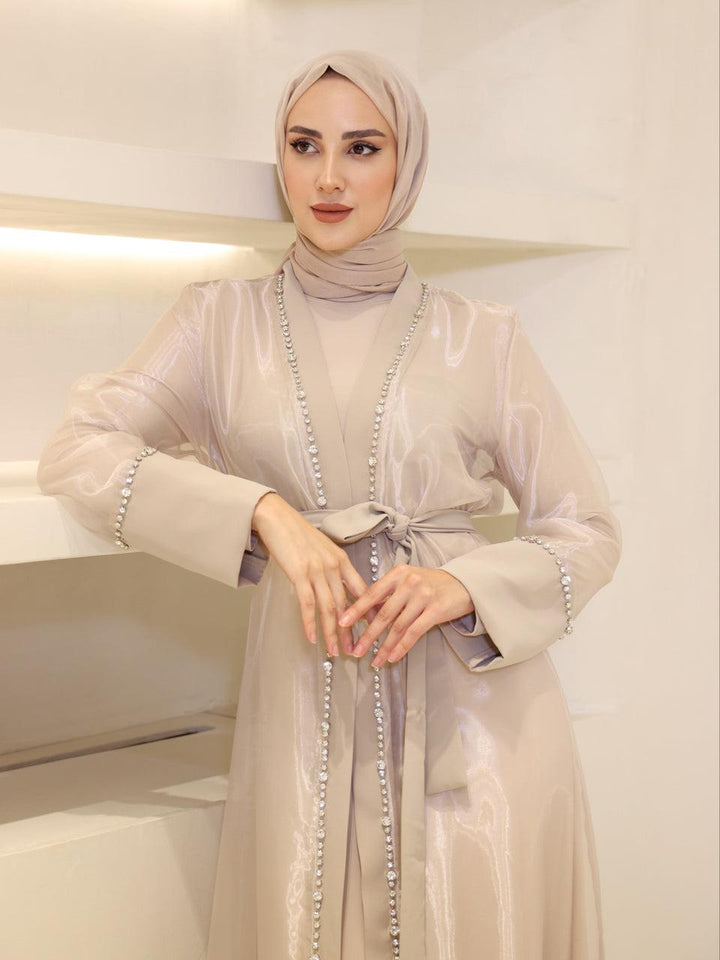 tesettur-abiye-Aurela Abaya Takım-ModaZehrada