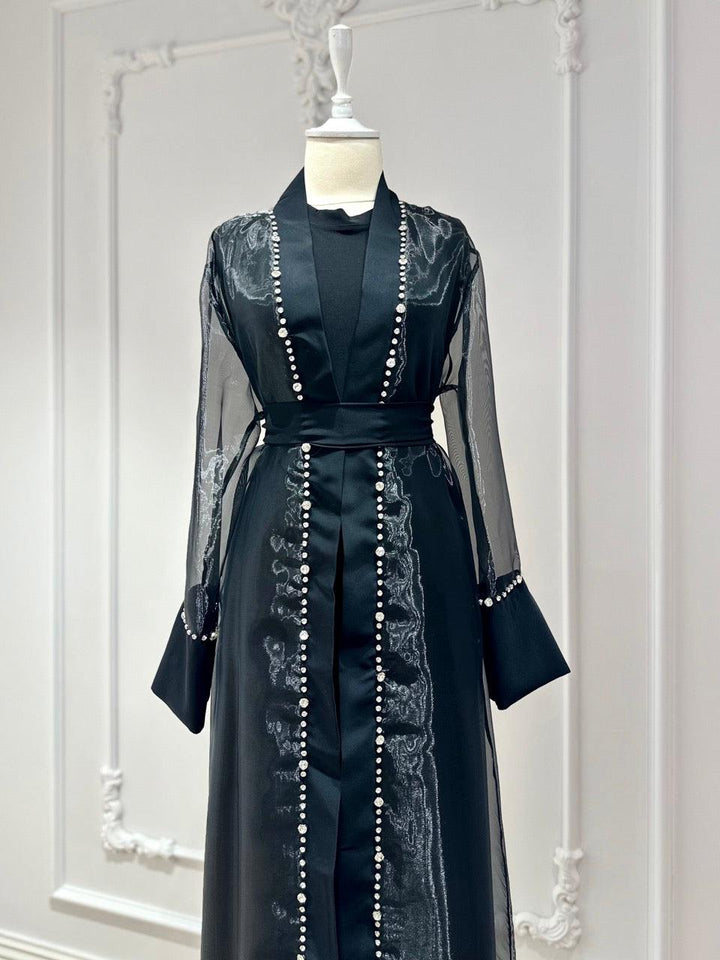 tesettur-abiye-Aurela Abaya Takım-ModaZehrada