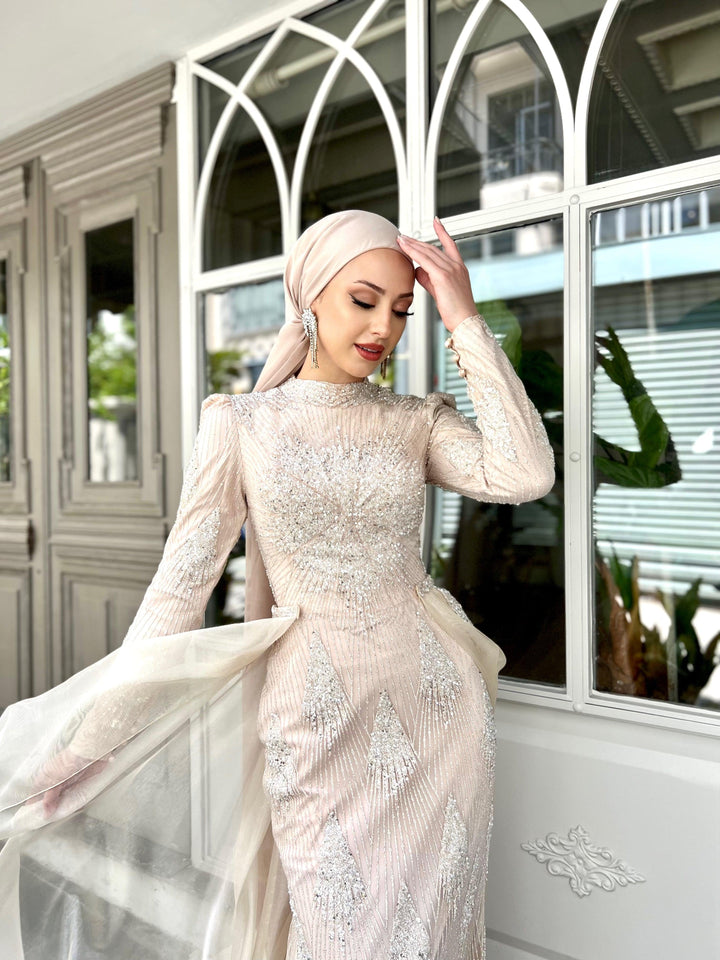 tesettur-abiye-Couture Fairy Abiye-ModaZehrada