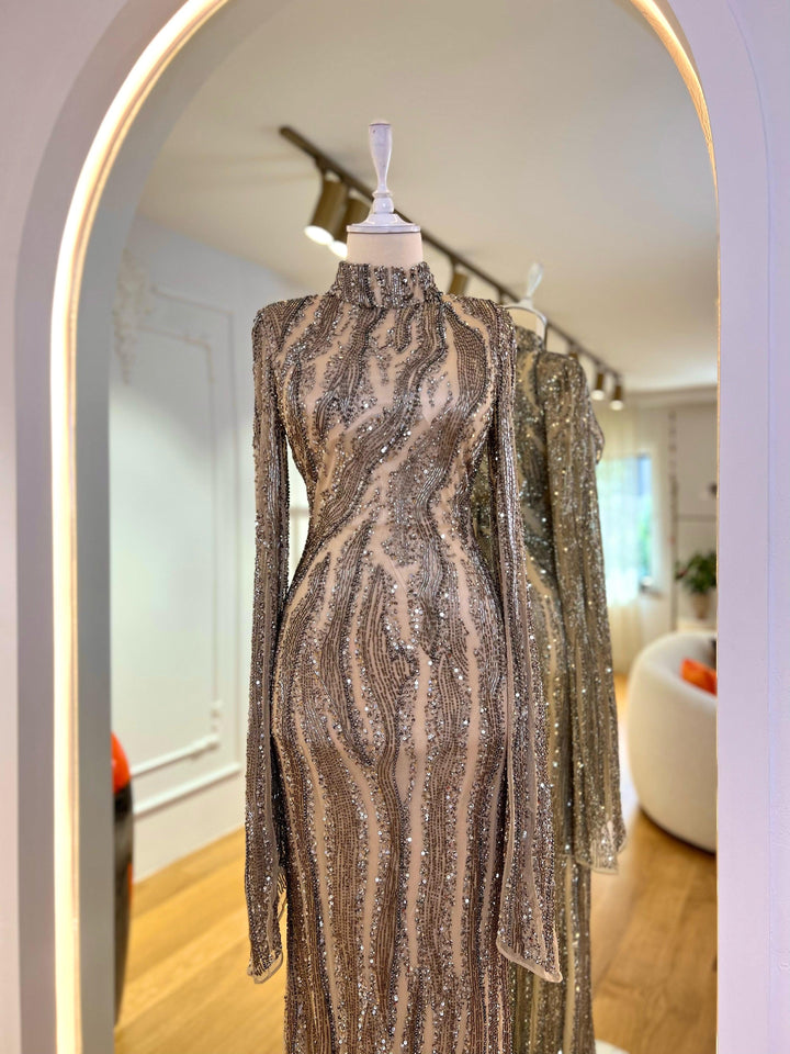 tesettur-abiye-Couture Sarya Abiye-ModaZehrada