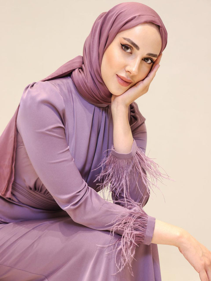 tesettur-abiye-Saten Amanda Tesettür Abiye-ModaZehrada