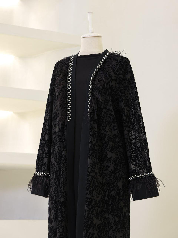 tesettur-abiye-Wilde Abaya Takım-ModaZehrada