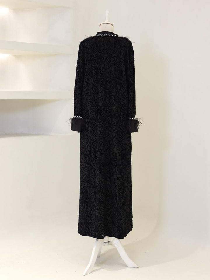 tesettur-abiye-Wilde Abaya Takım-ModaZehrada