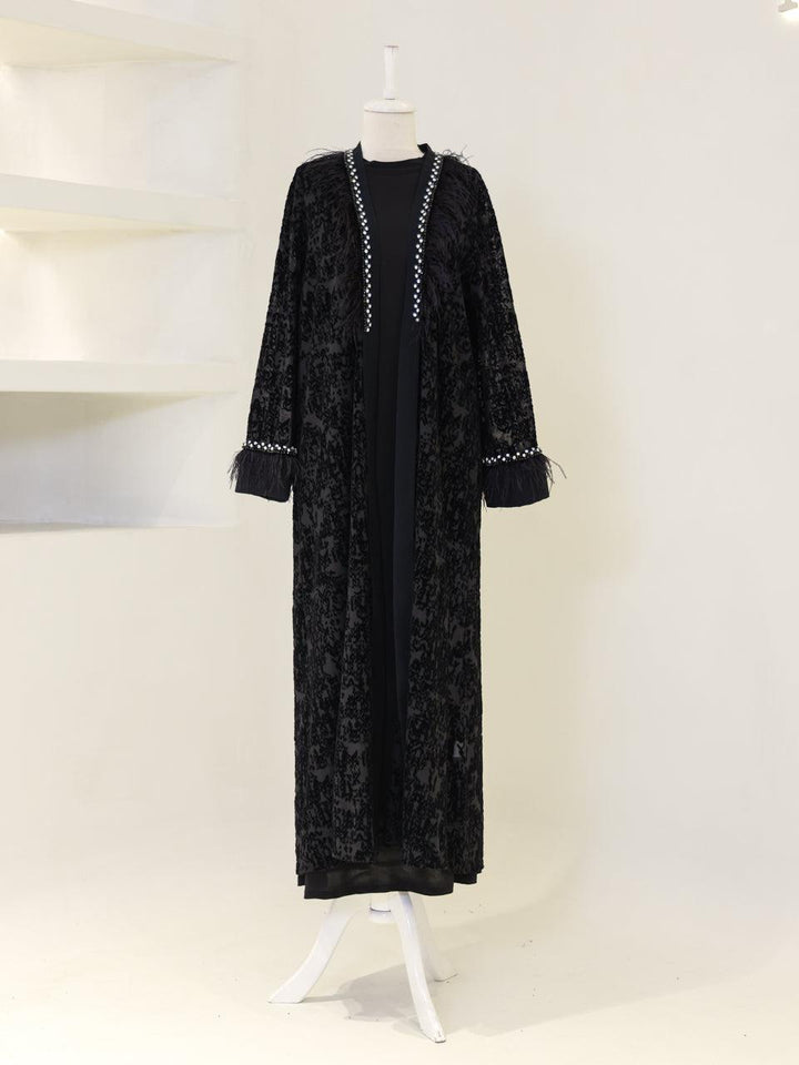 tesettur-abiye-Wilde Abaya Takım-ModaZehrada
